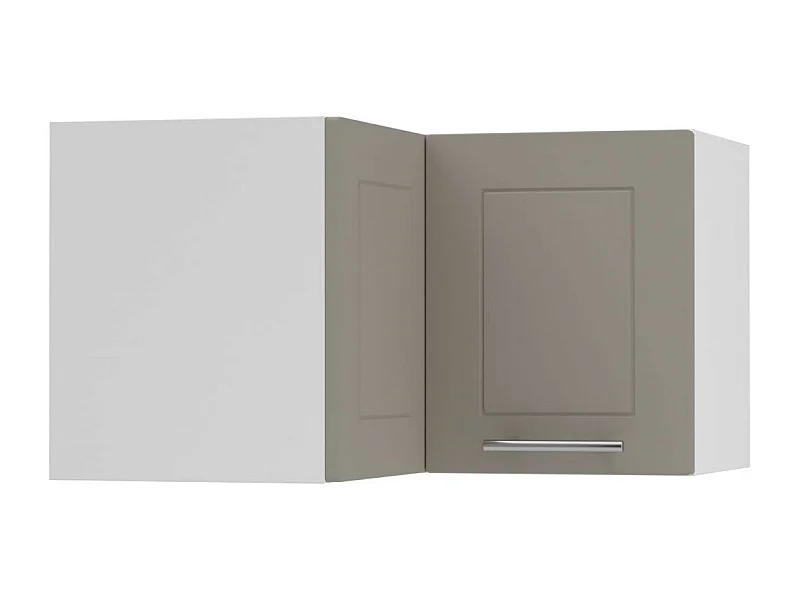 ECKHÄNGESCHRANK Kvantum W12/60/36 Beige Matt / Weiß Matt 60 / 60 / 36cm