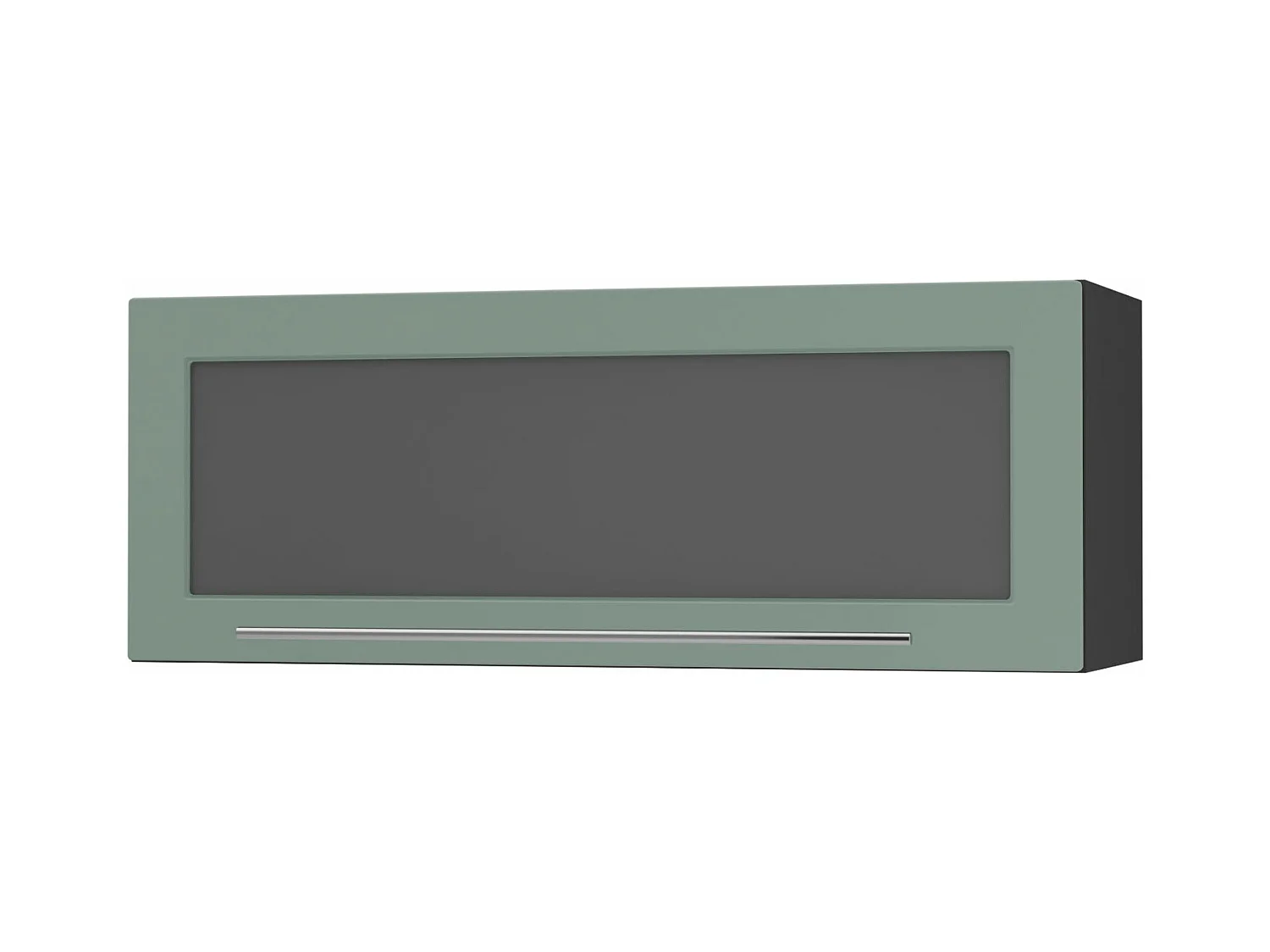 KÜCHENHÄNGESCHRANK Kvantum W4BS/90-AV Mint Matt / Schwarz Matt 90 / 32,5 / 36cm