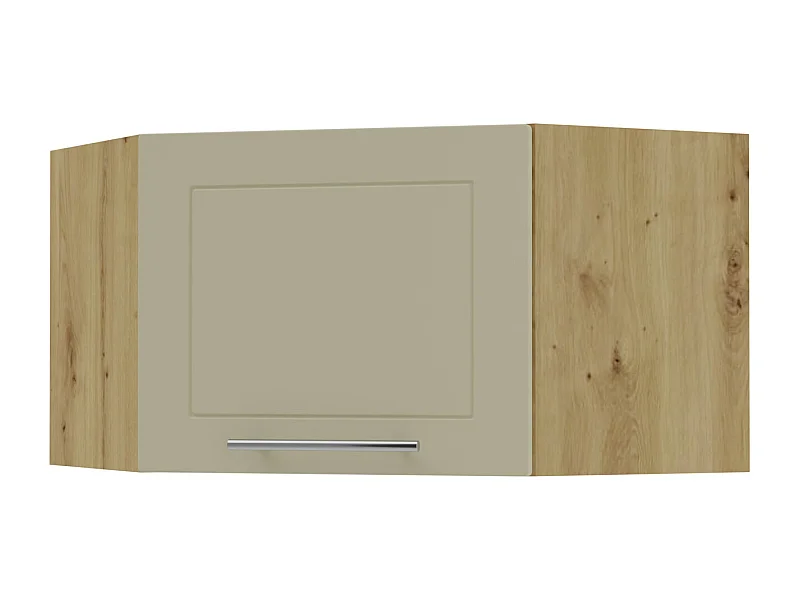 ECKHÄNGESCHRANK Kvantum W10/60/36 Vanille Matt / Eiche Artisan Matt 60 / 60 / 36cm