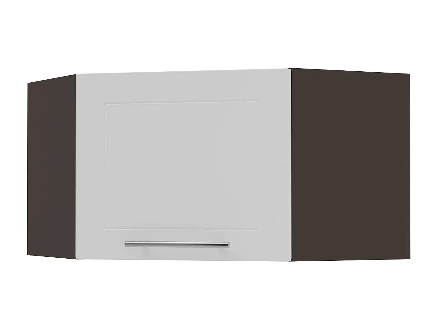 ECKHÄNGESCHRANK Kvantum W10/60/36 Weiß Matt / Lava Matt 60 / 60 / 36cm