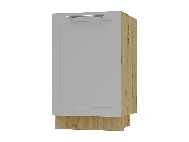 KÜCHENUNTERSCHRANK Kvantum D1D/50 Dust Grey Matt / Eiche Artisan Matt 50 / 50 / 82cm