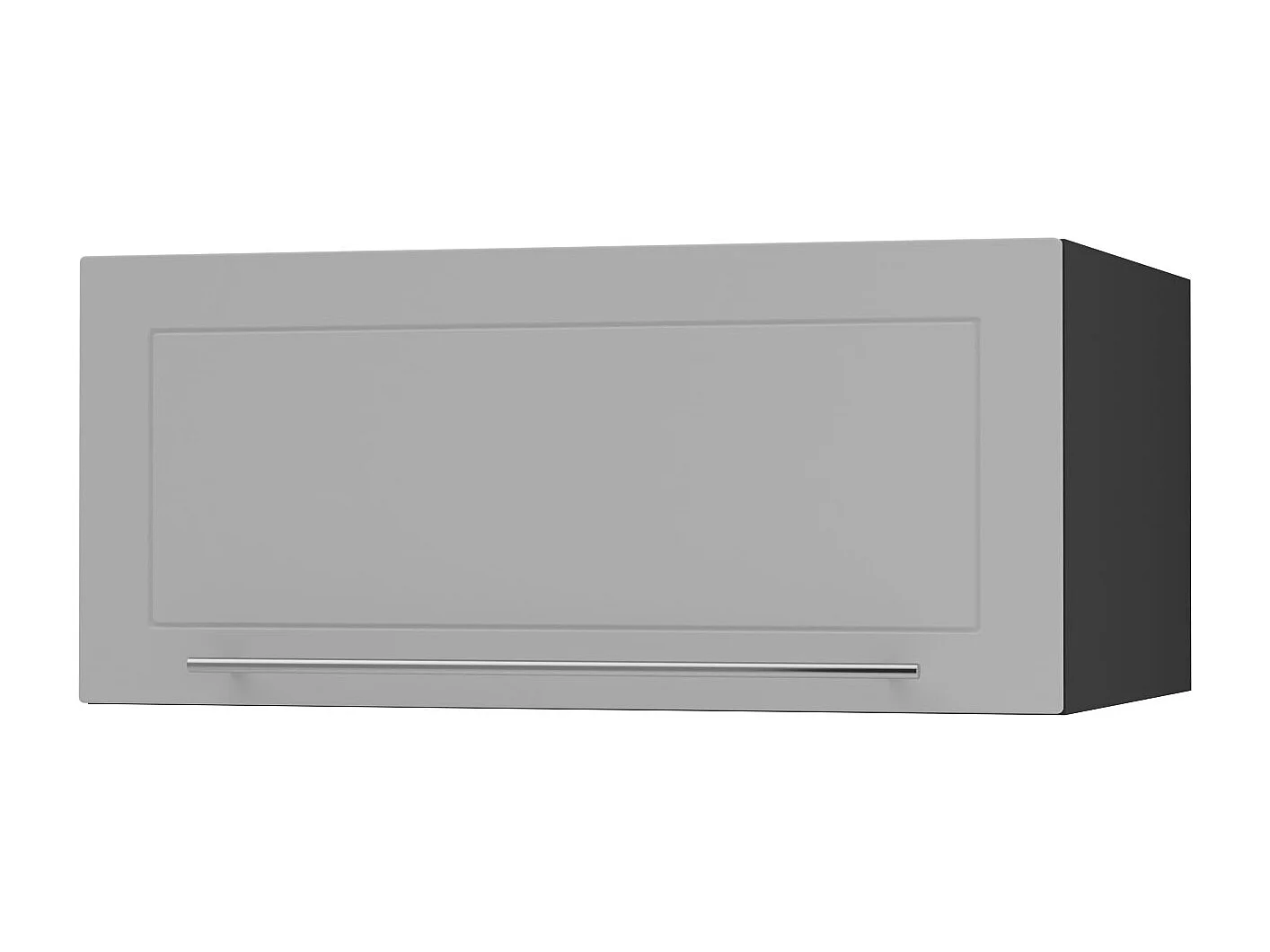 KLAPPHÄNGESCHRANK Kvantum W6B/80 Dust Grey Matt / Schwarz Matt 80 / 59 / 36cm