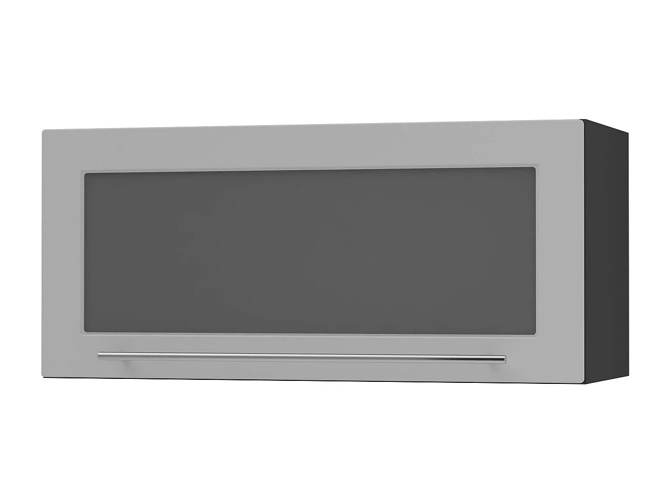 KLAPPHÄNGESCHRANK Kvantum W4BS/80-AV Dust Grey Matt / Schwarz Matt 80 / 32,5 / 36cm