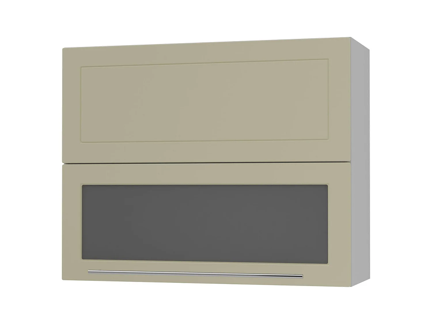 KÜCHENHÄNGESCHRANK Kvantum W8BS/90 Vanille Matt / Grau Matt 90 / 32,5 / 72cm