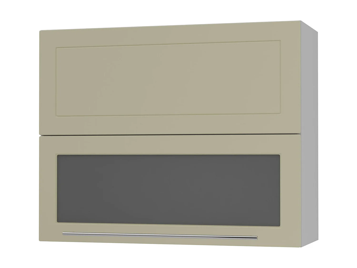 KÜCHENHÄNGESCHRANK Kvantum W8BS/90 Vanille Matt / Grau Matt 90 / 32,5 / 72cm