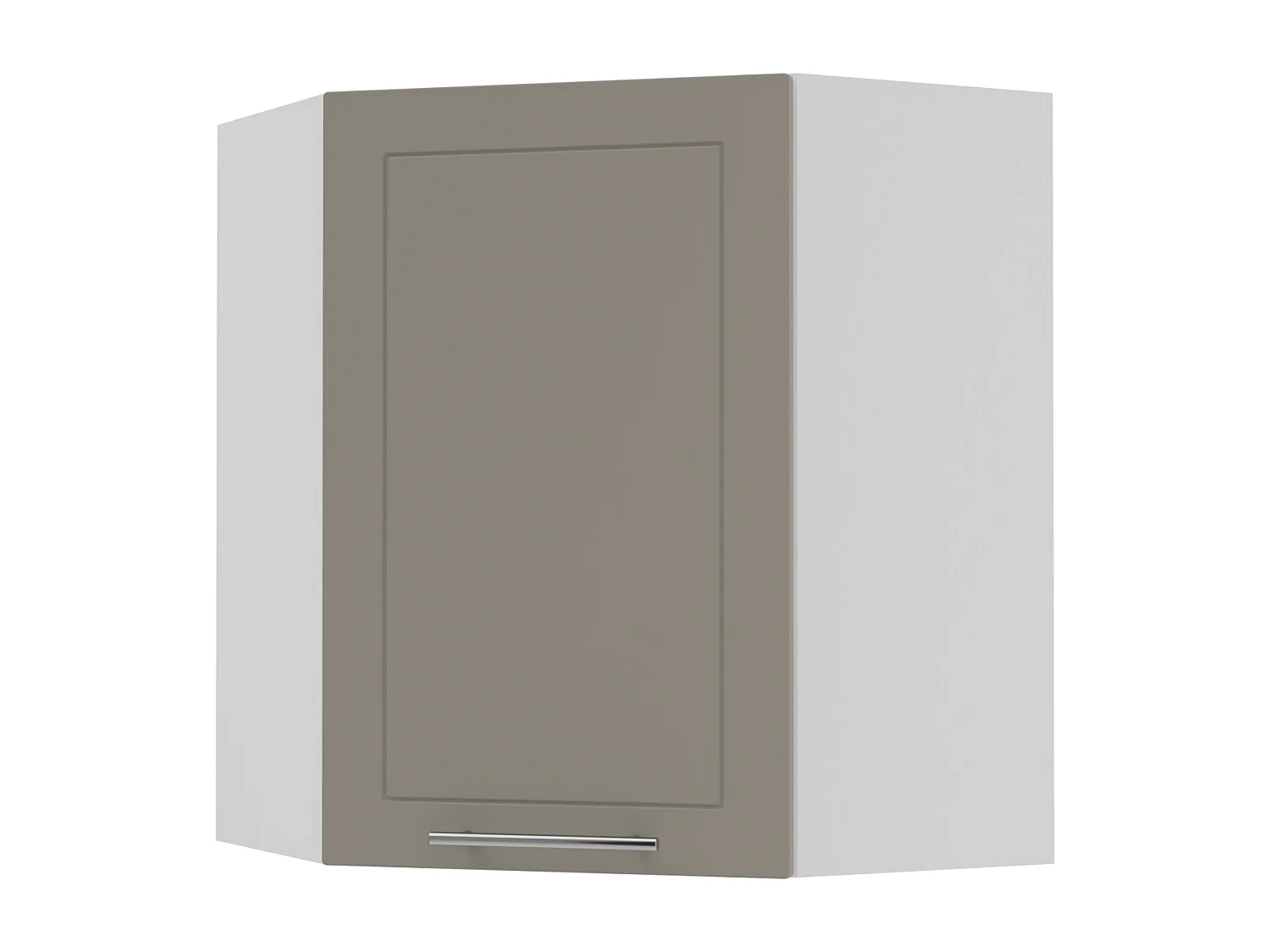 KÜCHENHÄNGESCHRANK Kvantum W10/60 Beige Matt / Weiß Matt 60 / 60 / 72cm