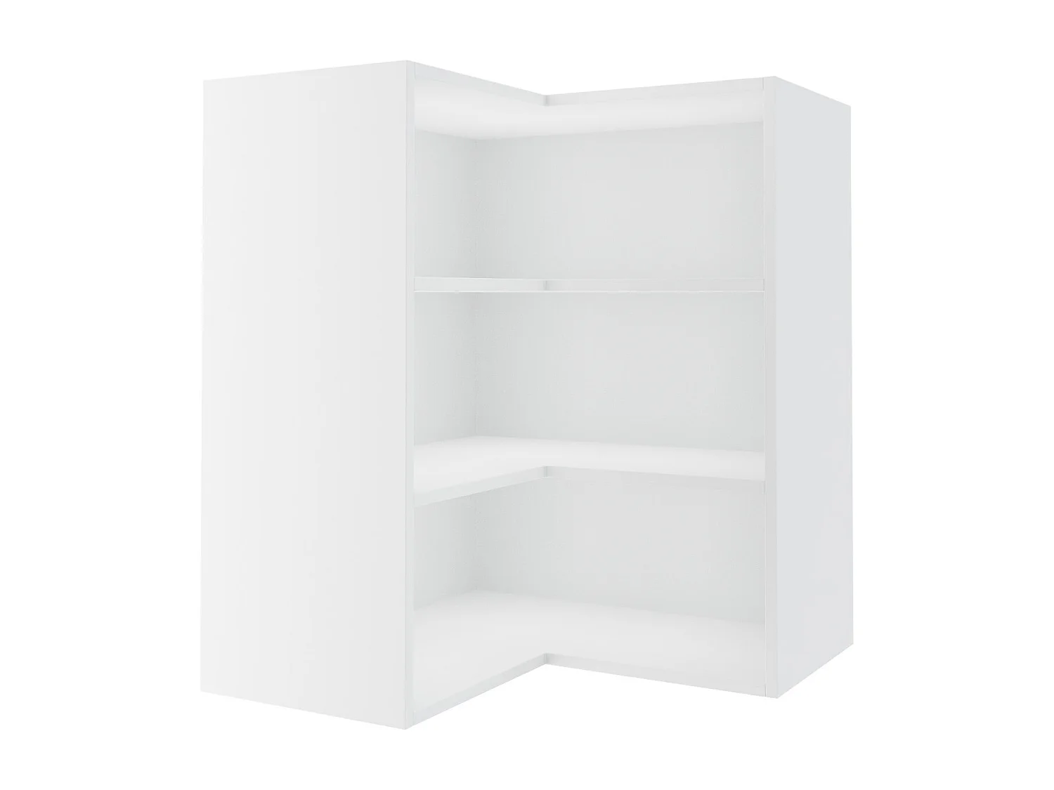 ECKHÄNGESCHRANK Kvantum W12/60 Weiß Matt / Weiß Matt 60 / 60 / 72cm