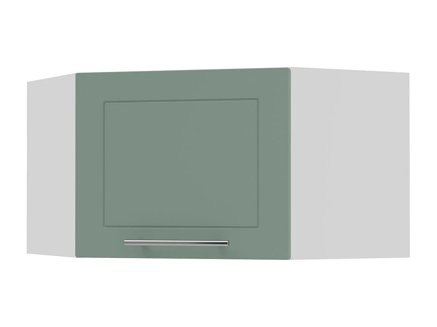 ECKHÄNGESCHRANK Kvantum W10/60/36 Mint Matt / Weiß Matt 60 / 60 / 36cm