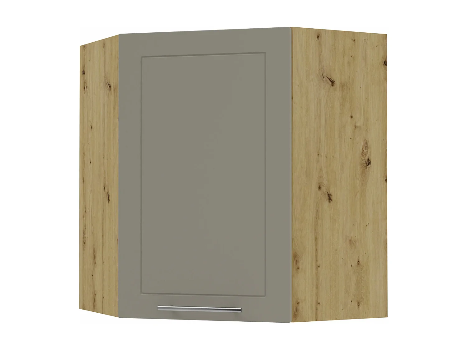 KÜCHENHÄNGESCHRANK Kvantum W10/60 Beige Matt / Eiche Artisan Matt 60 / 60 / 72cm