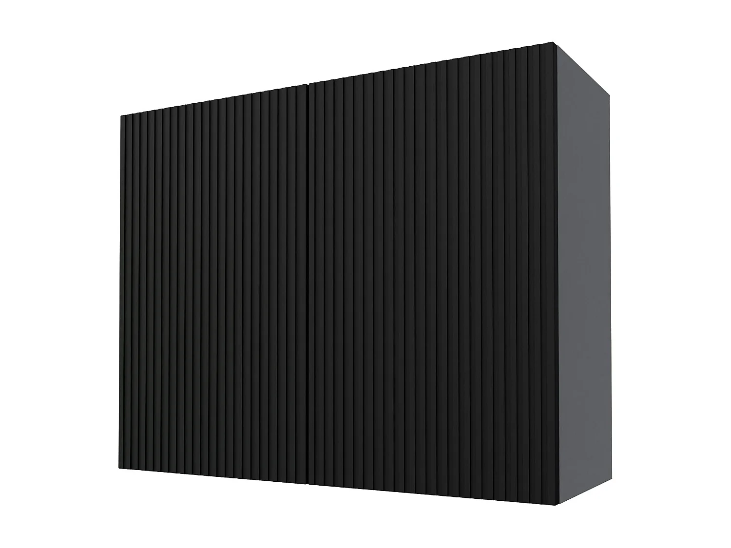 KÜCHENHÄNGESCHRANK Lamello W3/90 Schwarz Matt / Grau 90 / 32,5 / 72cm