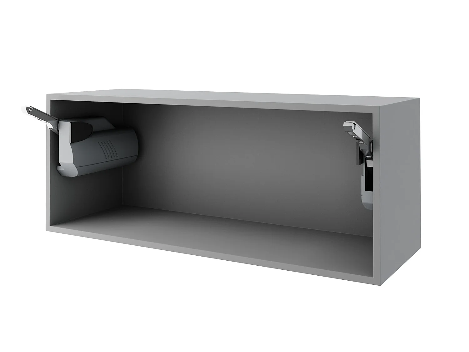 KÜCHENHÄNGESCHRANK Kvantum W4BS/90-AV Graphit Matt / Grau Matt 90 / 32,5 / 36cm