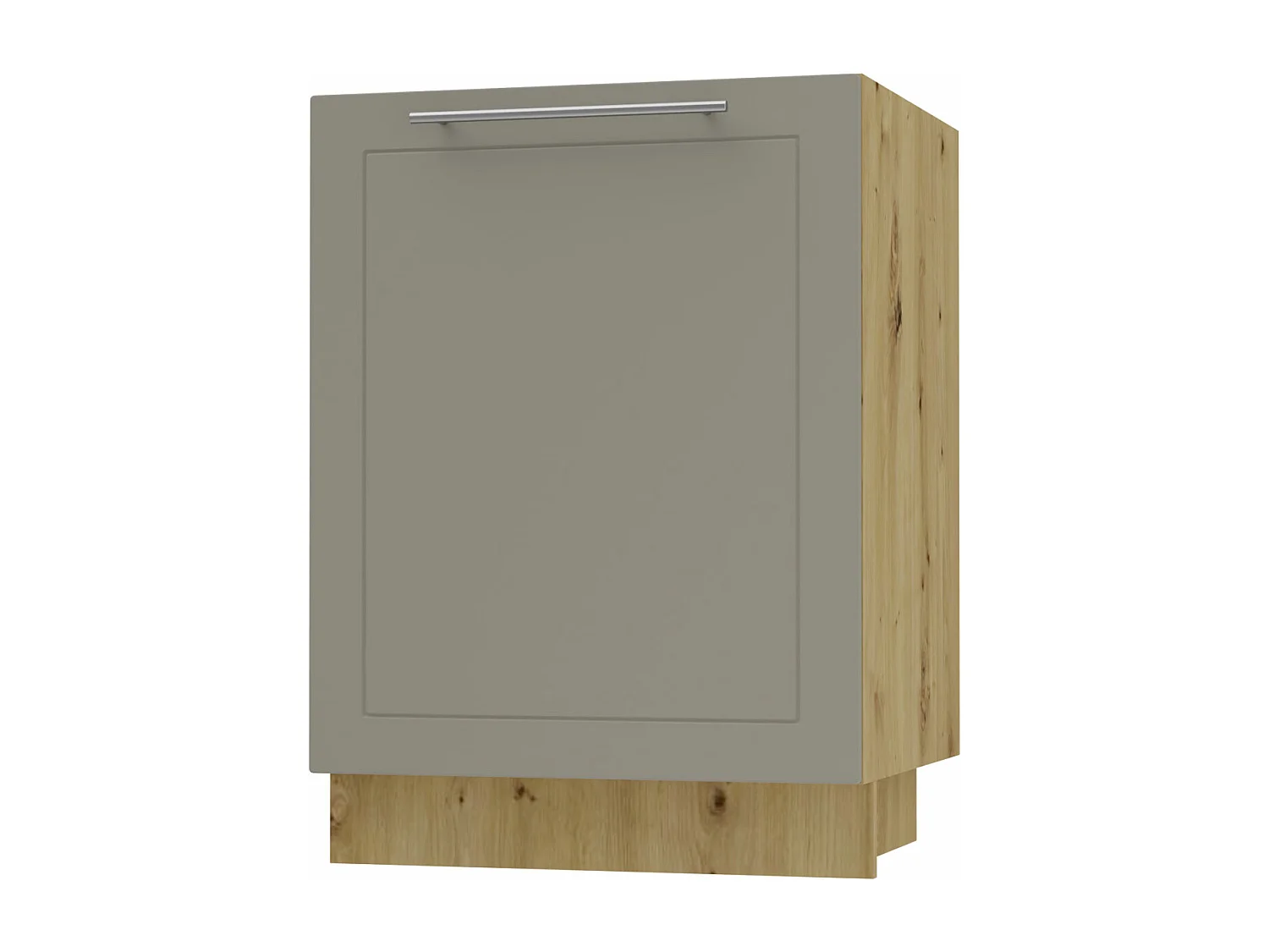 KÜCHENUNTERSCHRANK Kvantum D1D/60 Beige Matt / Eiche Artisan Matt 60 / 50 / 82cm