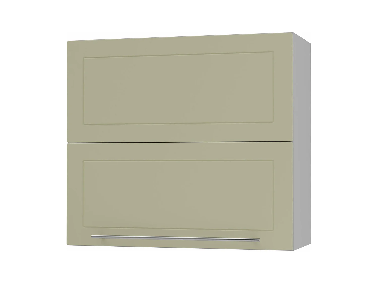 KÜCHENHÄNGESCHRANK Kvantum W8B/80 Vanille Matt / Grau Matt 80 / 32,5 / 72cm