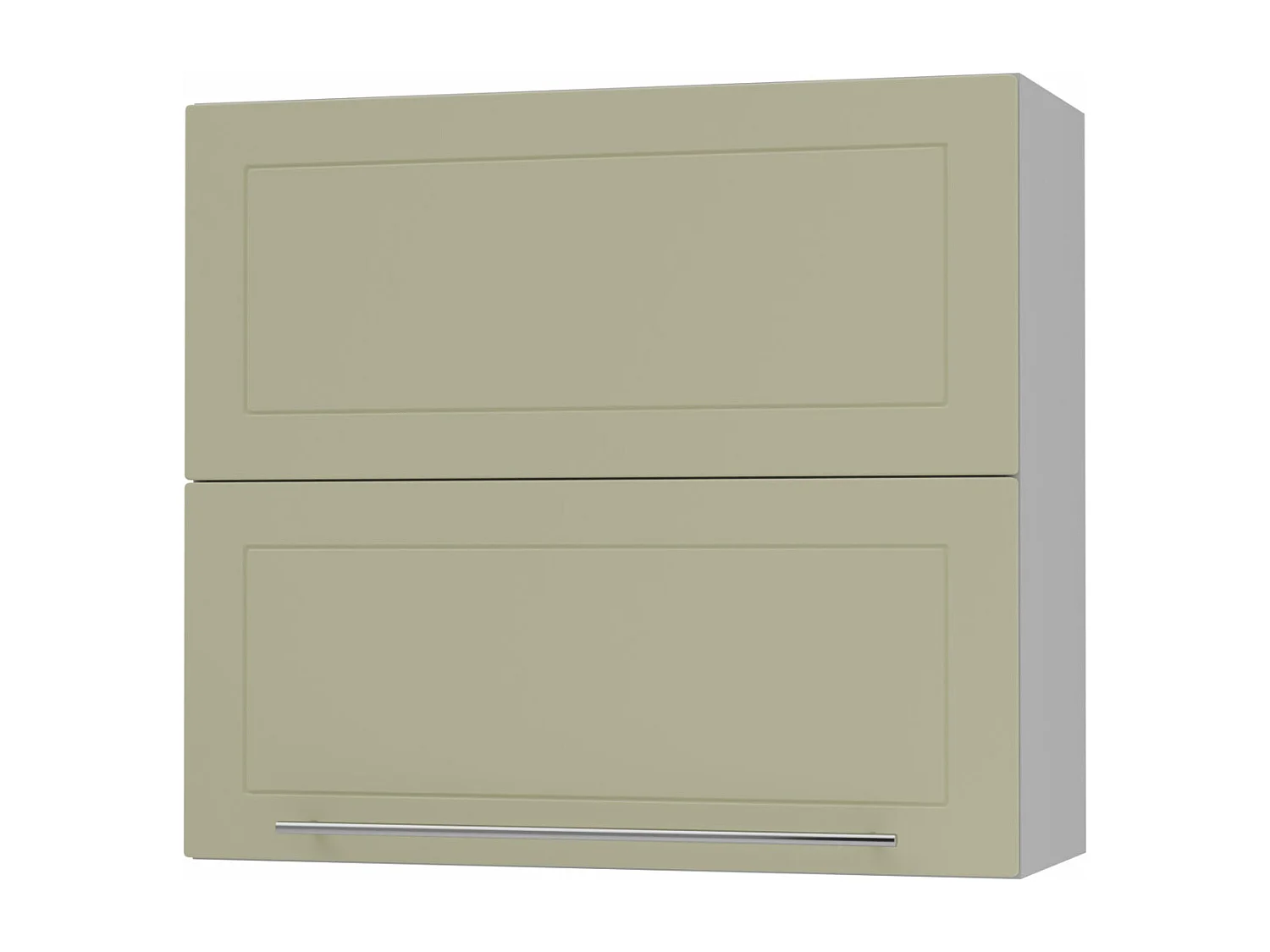 KÜCHENHÄNGESCHRANK Kvantum W8B/80 Vanille Matt / Grau Matt 80 / 32,5 / 72cm
