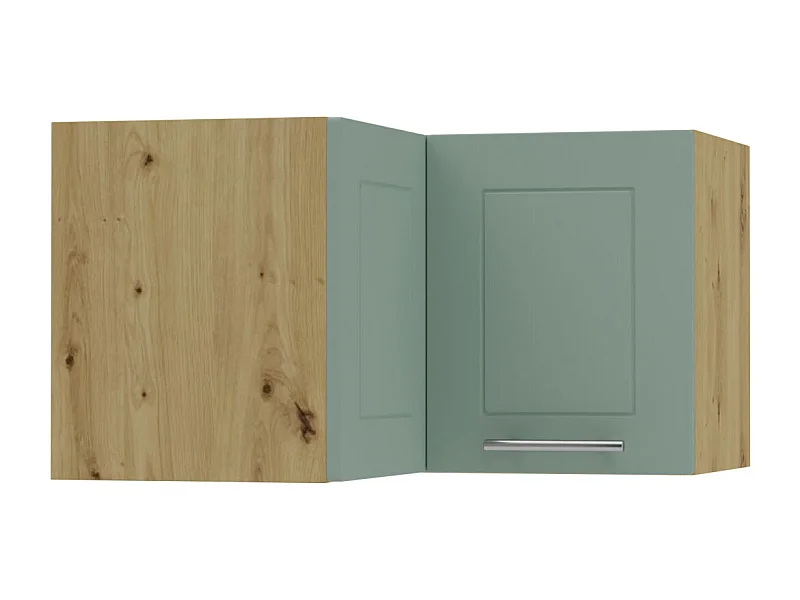 ECKHÄNGESCHRANK Kvantum W12/60/36 Mint Matt / Eiche Artisan Matt 60 / 60 / 36cm