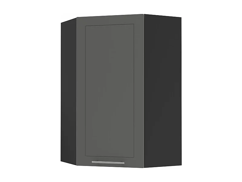 KÜCHENHÄNGESCHRANK Kvantum W4/10/60 Graphit Matt / Schwarz Matt 60 / 60 / 96cm