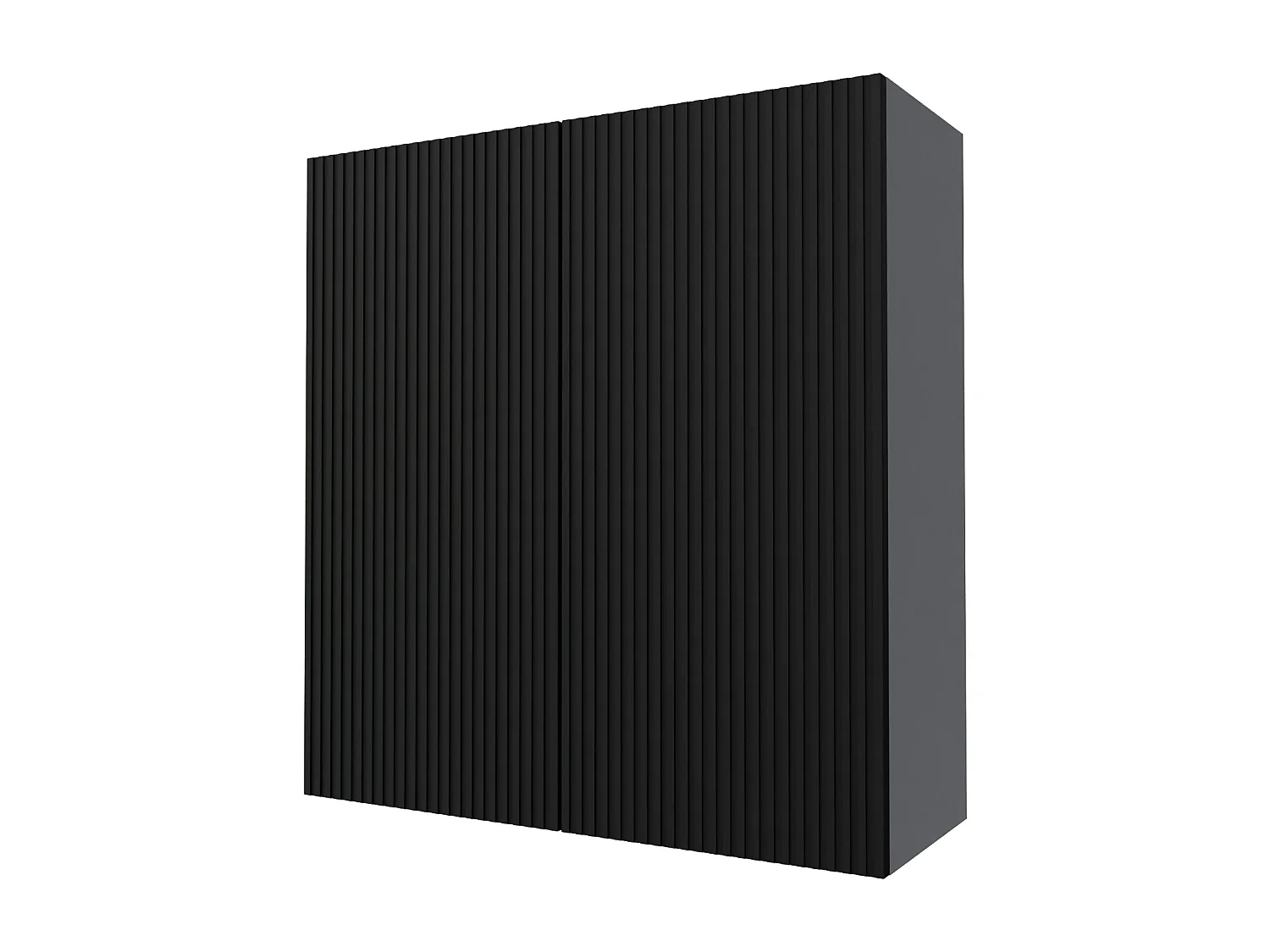 KÜCHENHÄNGESCHRANK Lamello W4/90 Schwarz Matt / Grau 90 / 32,5 / 96cm