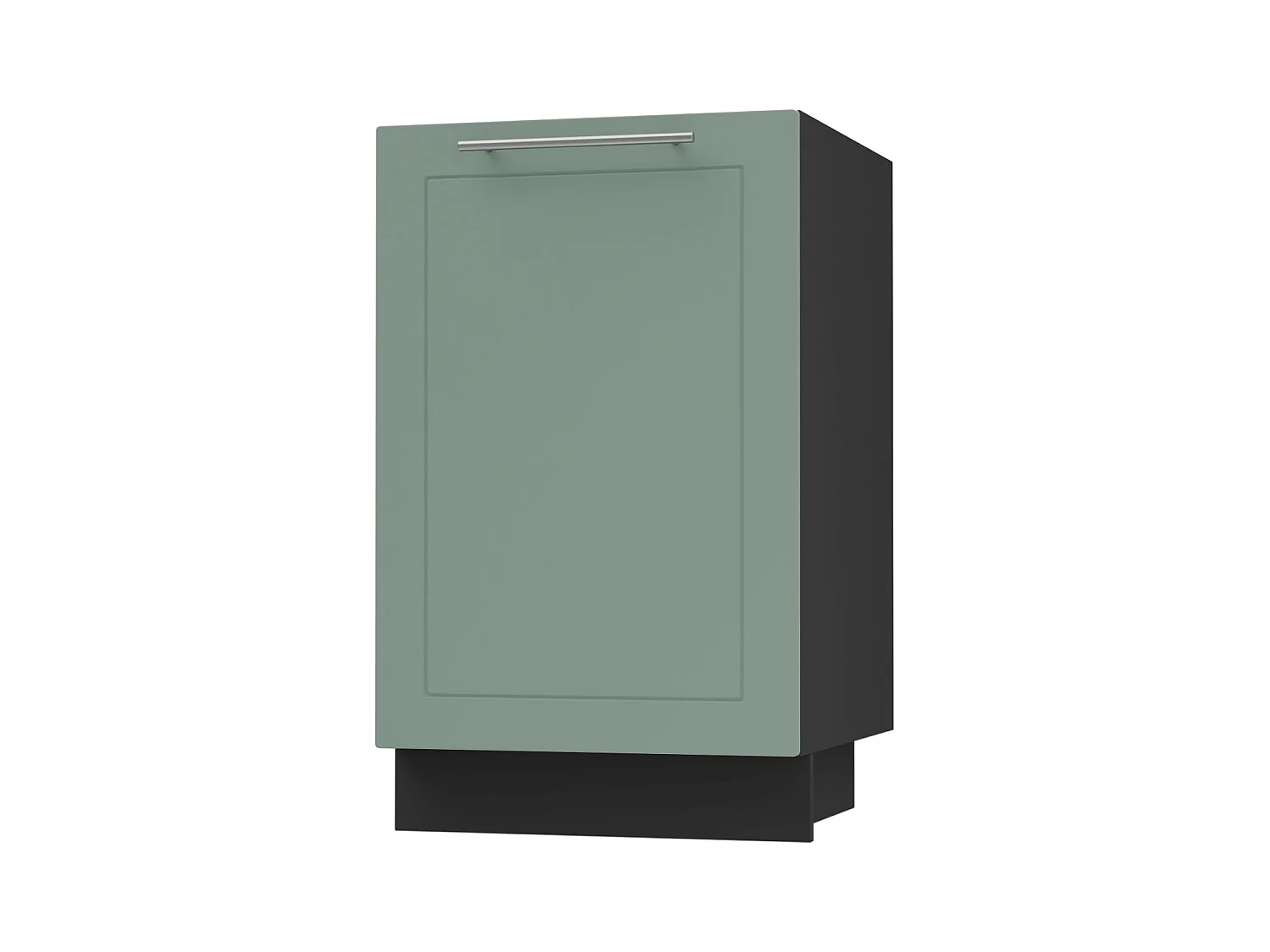KÜCHENUNTERSCHRANK Kvantum D1D/50 Mint Matt / Schwarz Matt 50 / 50 / 82cm