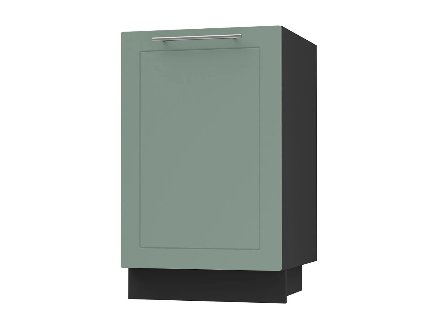 KÜCHENUNTERSCHRANK Kvantum D1D/50 Mint Matt / Schwarz Matt 50 / 50 / 82cm