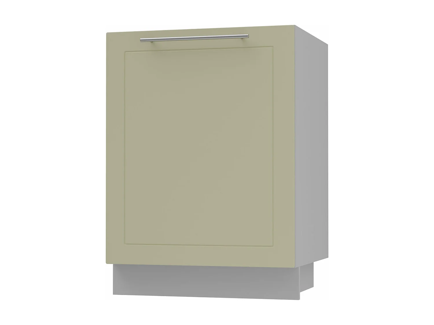 KÜCHENUNTERSCHRANK Kvantum D1D/60 Vanille Matt / Grau Matt 60 / 50 / 82cm