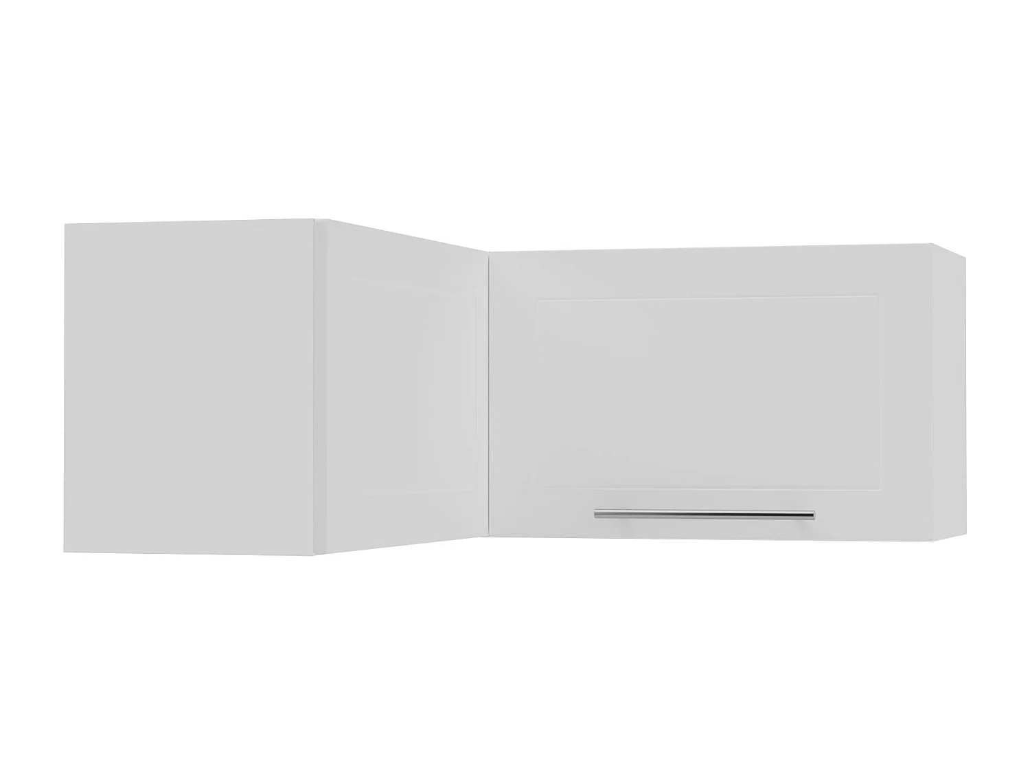 ECKHÄNGESCHRANK Kvantum W14/90/36 Weiß Matt / Weiß Matt 90 / 90 / 36cm