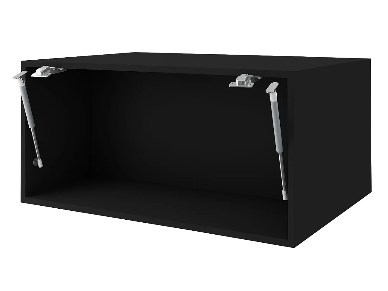 KLAPPHÄNGESCHRANK Kvantum W6B/80 Mint Matt / Schwarz Matt 80 / 59 / 36cm