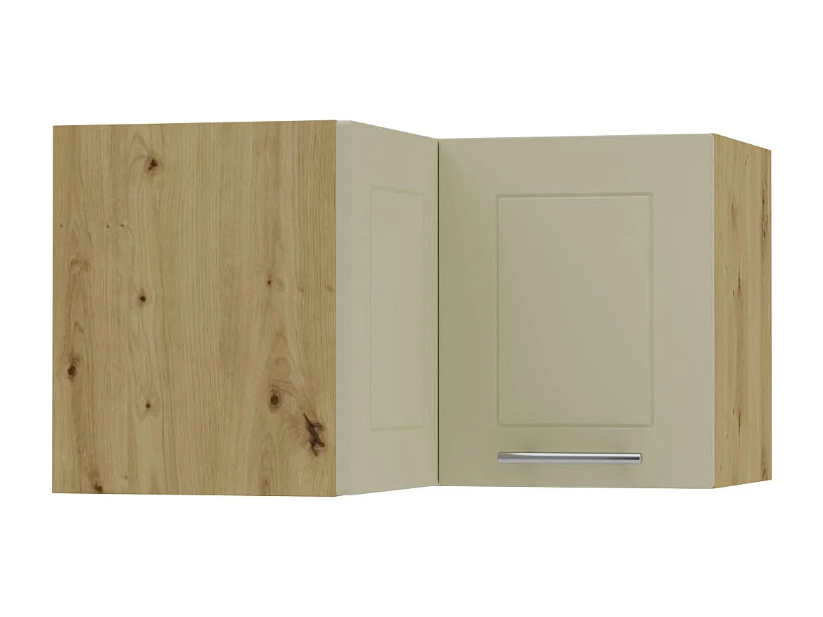 ECKHÄNGESCHRANK Kvantum W12/60/36 Vanille Matt / Eiche Artisan Matt 60 / 60 / 36cm
