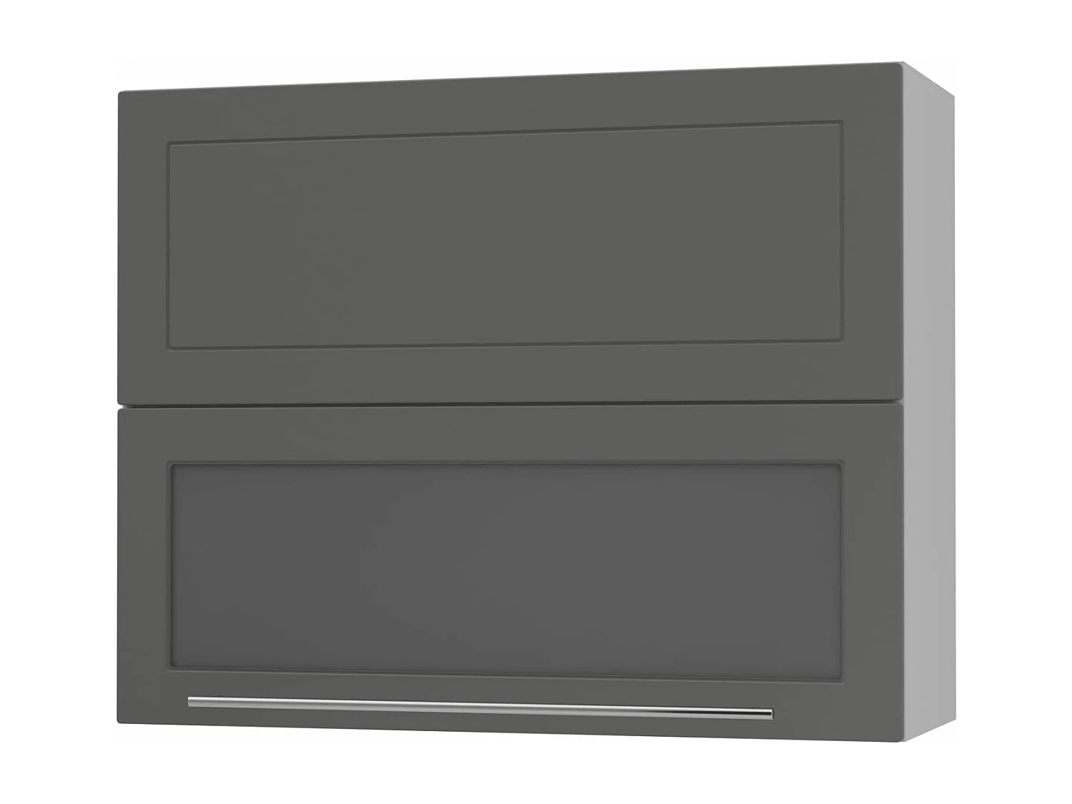 KÜCHENHÄNGESCHRANK Kvantum W8BS/90 Graphit Matt / Grau Matt 90 / 32,5 / 72cm