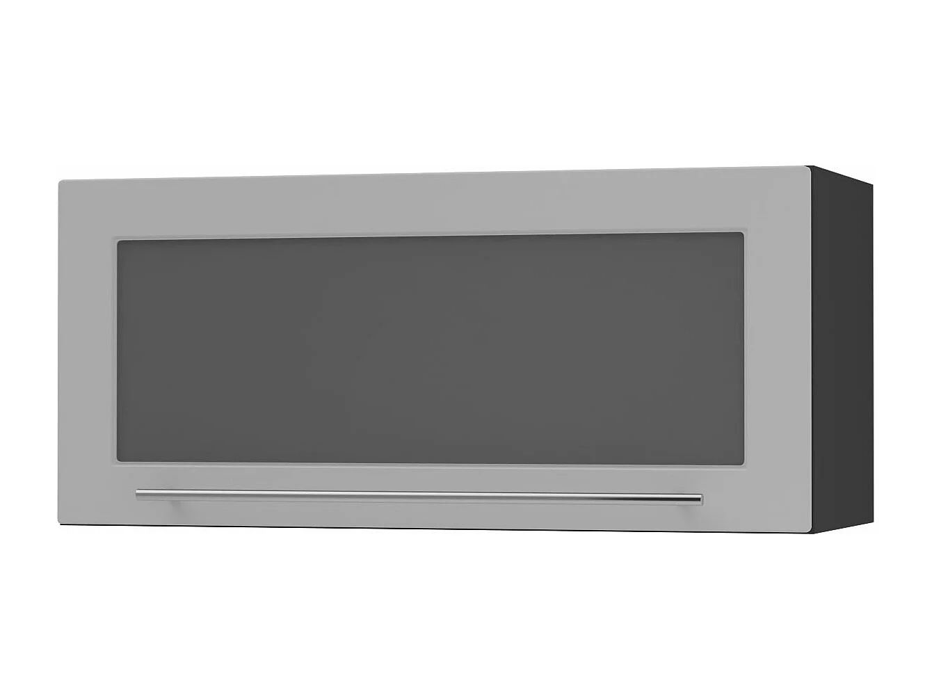 KLAPPHÄNGESCHRANK Kvantum W4BS/80 Dust Grey Matt / Schwarz Matt 80 / 32,5 / 36cm