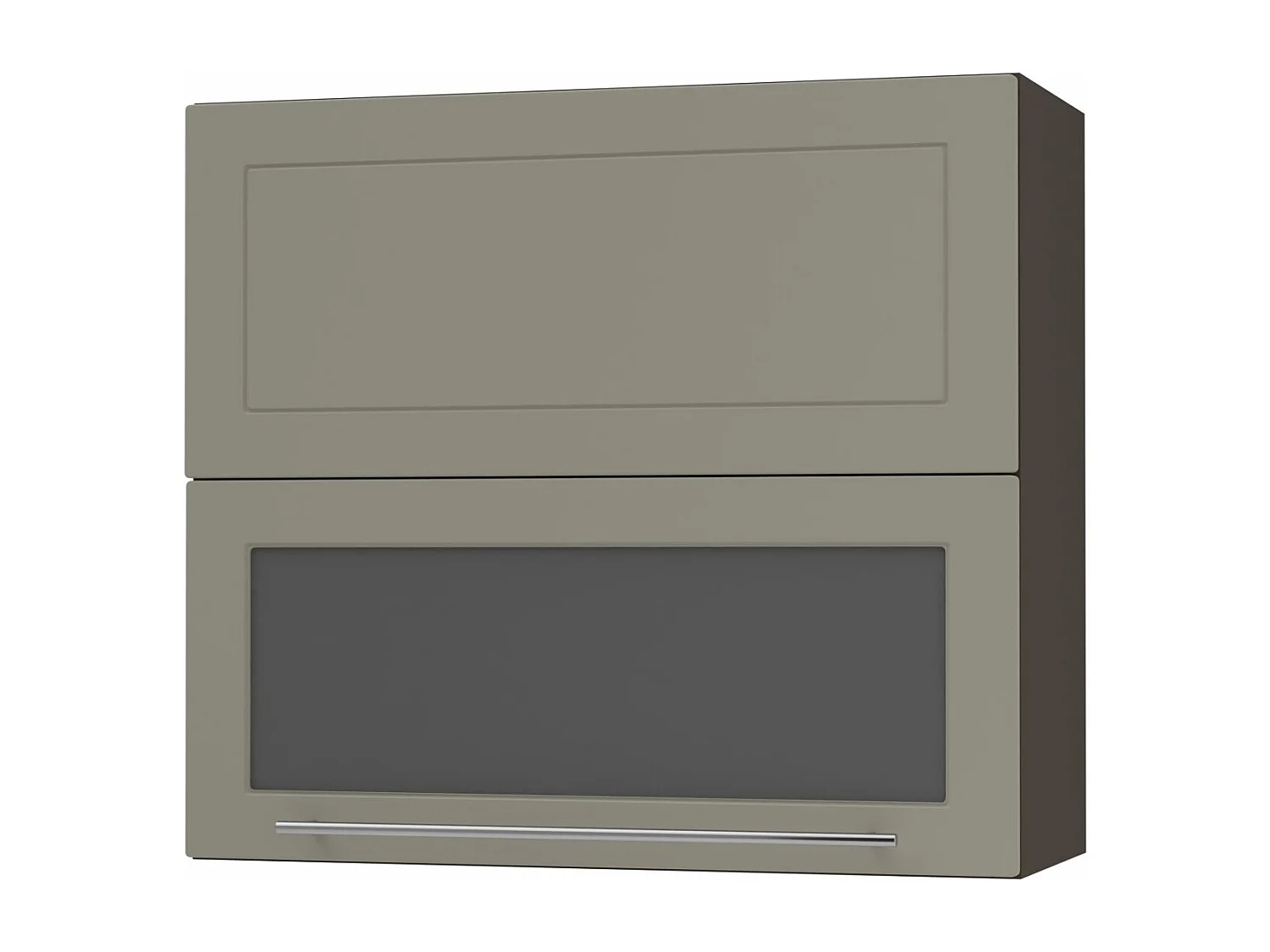 KÜCHENHÄNGESCHRANK Kvantum W8BS/80 Beige Matt / Lava Matt 80 / 32,5 / 72cm