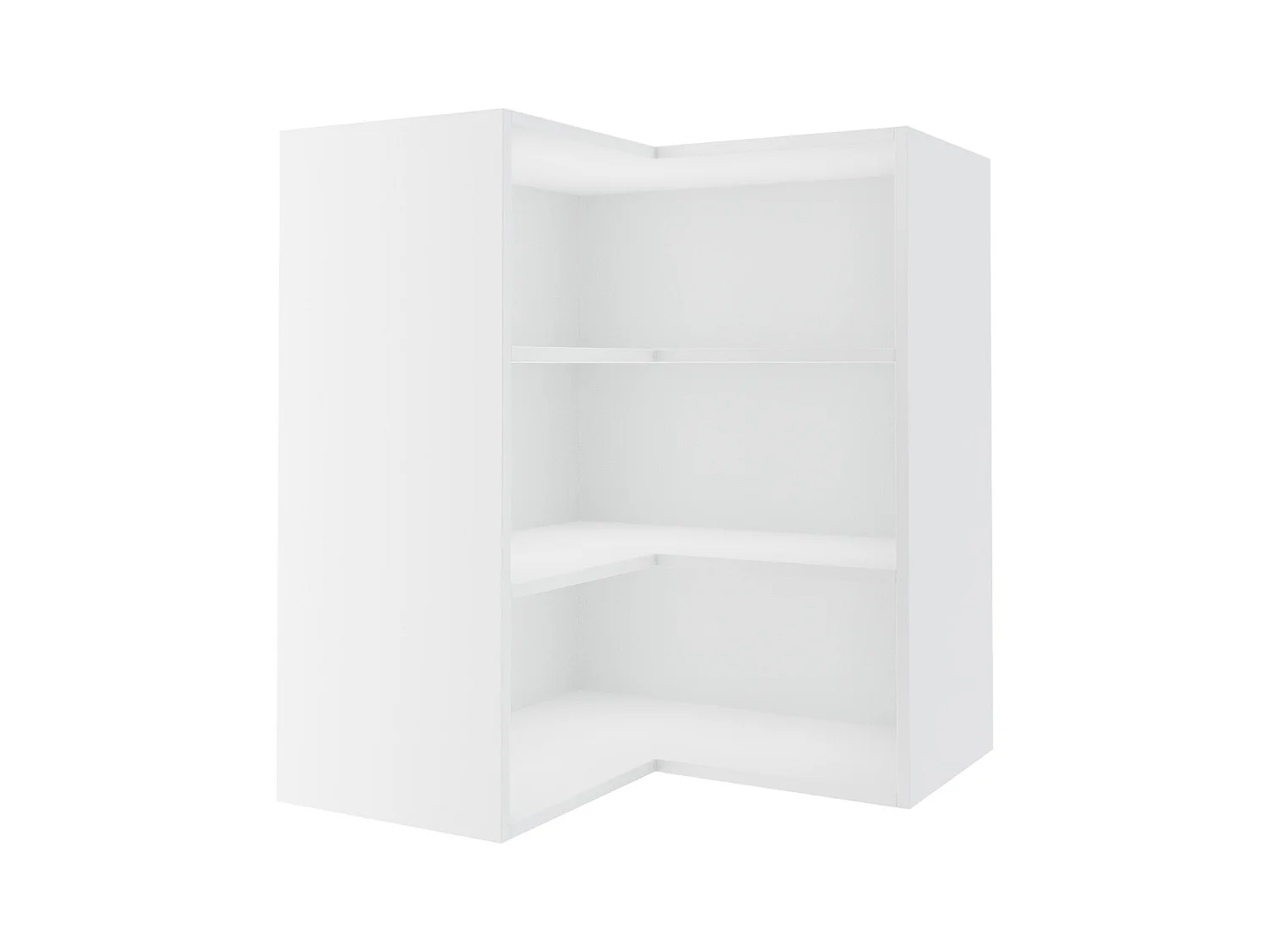 ECKHÄNGESCHRANK Kvantum W12/60 Graphit Matt / Weiß Matt 60 / 60 / 72cm