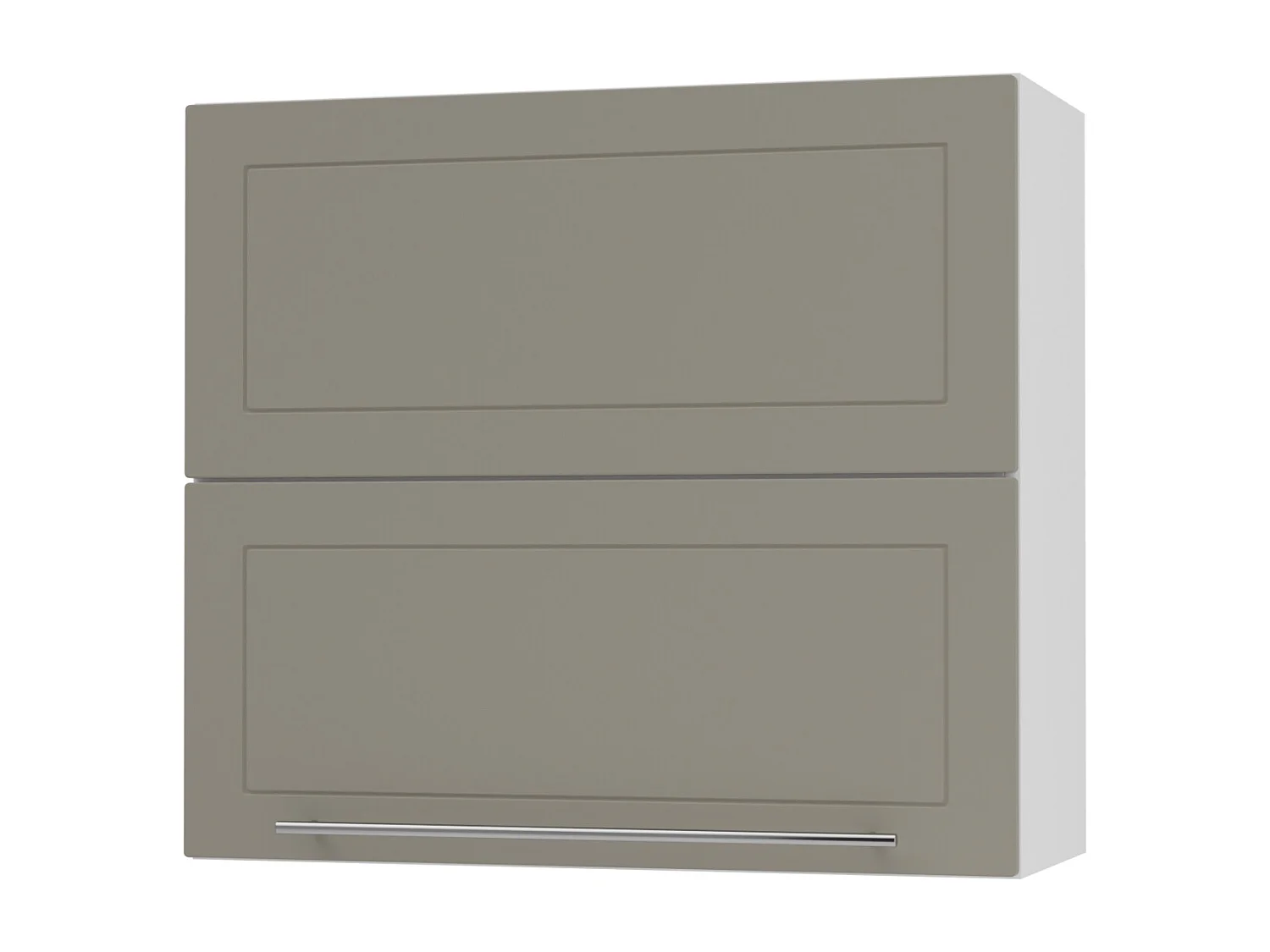 KÜCHENHÄNGESCHRANK Kvantum W8B/80 Beige Matt / Weiß Matt 80 / 32,5 / 72cm