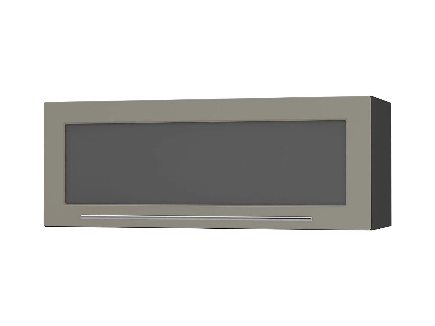 KÜCHENHÄNGESCHRANK Kvantum W4BS/90-AV Beige Matt / Schwarz Matt 90 / 32,5 / 36cm