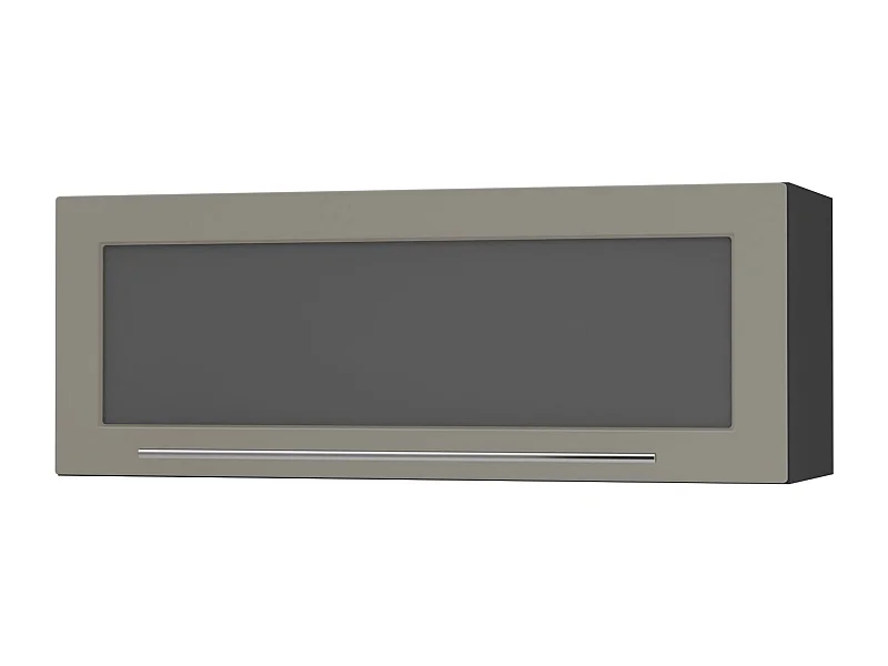 KÜCHENHÄNGESCHRANK Kvantum W4BS/90-AV Beige Matt / Schwarz Matt 90 / 32,5 / 36cm