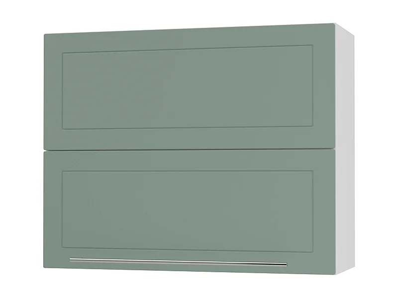 KÜCHENHÄNGESCHRANK Kvantum W8B/90 Mint Matt / Weiß Matt 90 / 32,5 / 72cm