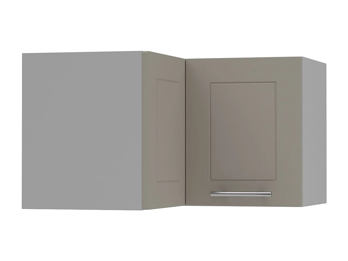 ECKHÄNGESCHRANK Kvantum W12/60/36 Beige Matt / Grau Matt 60 / 60 / 36cm
