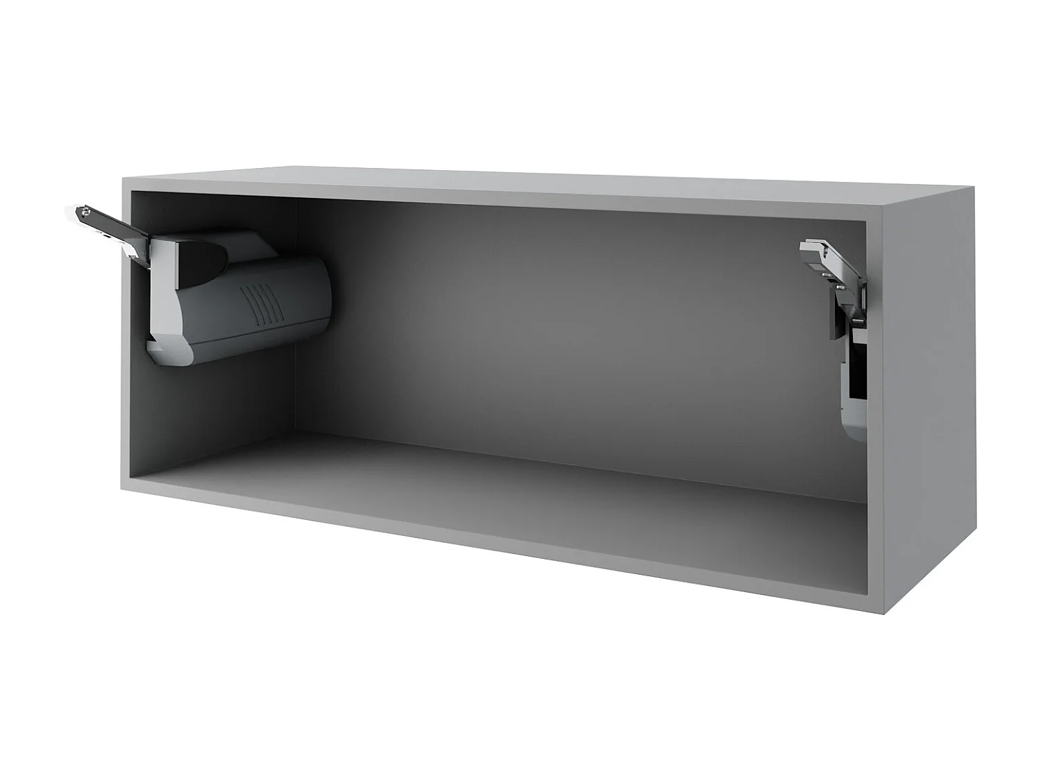 KLAPPHÄNGESCHRANK Kvantum W4B/90-AV Weiß Matt / Grau Matt 90 / 32,5 / 36cm