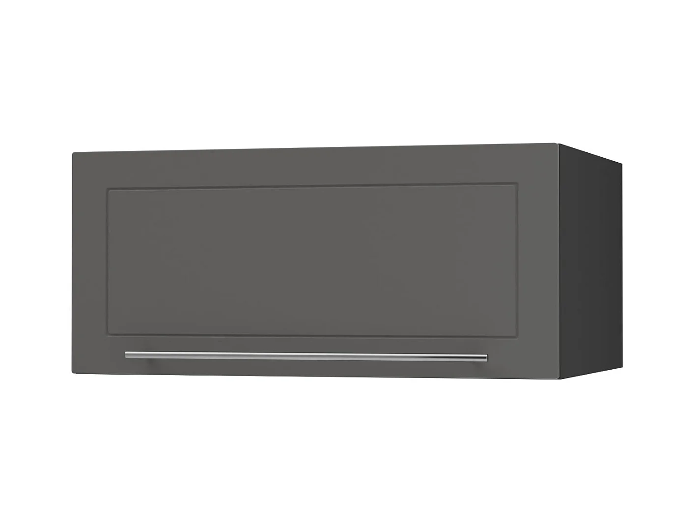 KLAPPHÄNGESCHRANK Kvantum W6B/80 Graphit Matt / Schwarz Matt 80 / 59 / 36cm