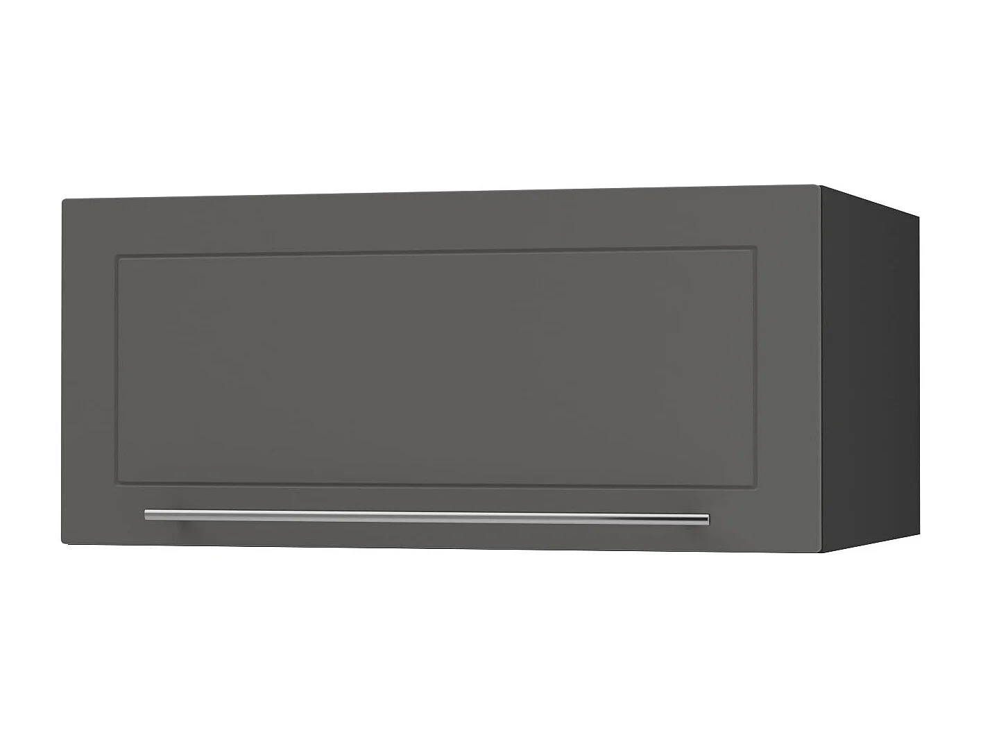 KLAPPHÄNGESCHRANK Kvantum W6B/80 Graphit Matt / Schwarz Matt 80 / 59 / 36cm