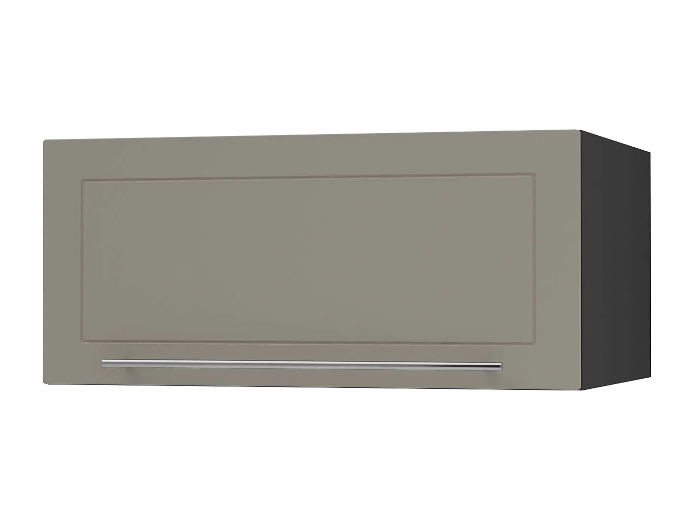 KLAPPHÄNGESCHRANK Kvantum W6B/80 Beige Matt / Schwarz Matt 80 / 59 / 36cm