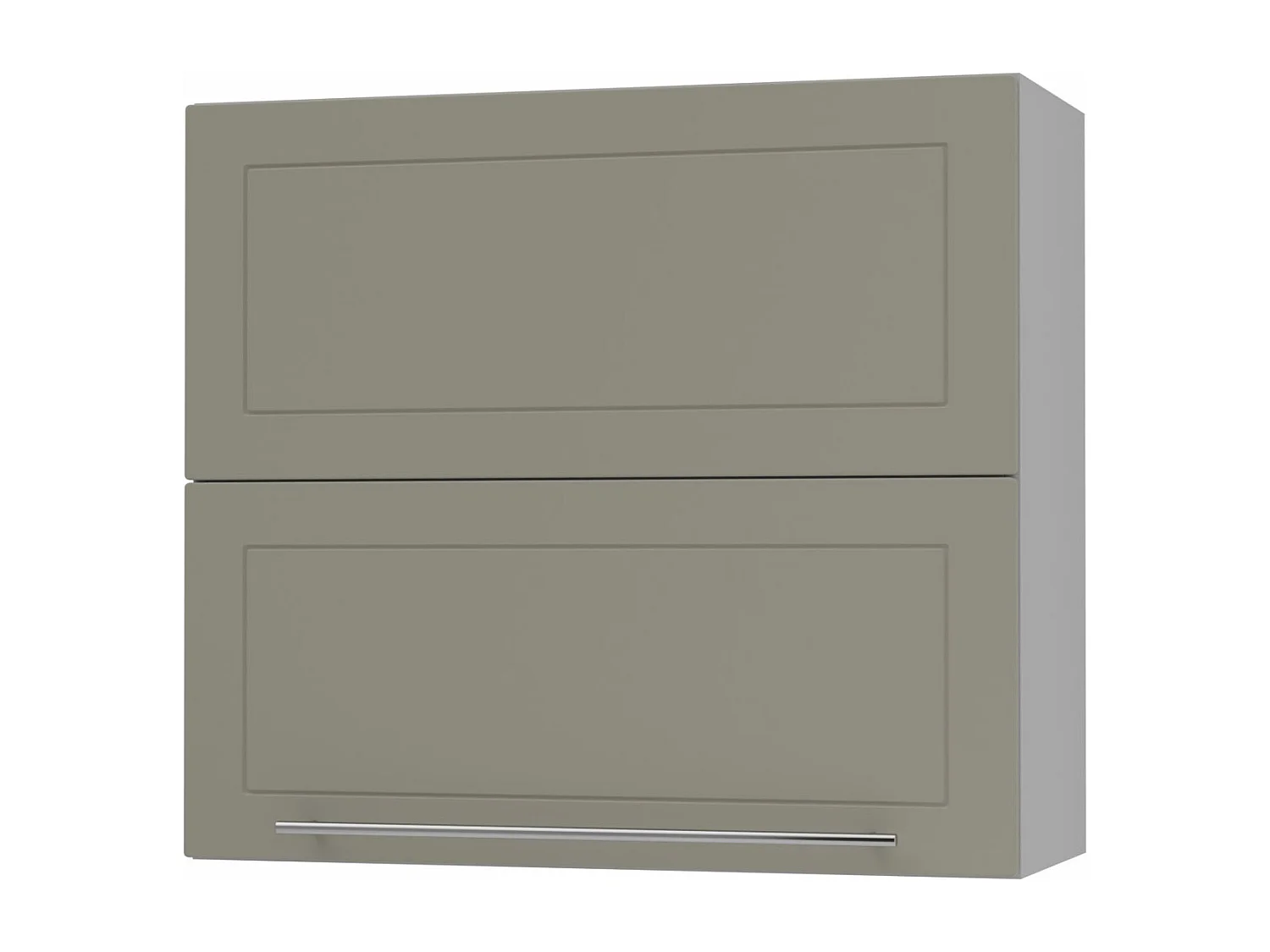 KÜCHENHÄNGESCHRANK Kvantum W8B/80 Beige Matt / Grau Matt 80 / 32,5 / 72cm