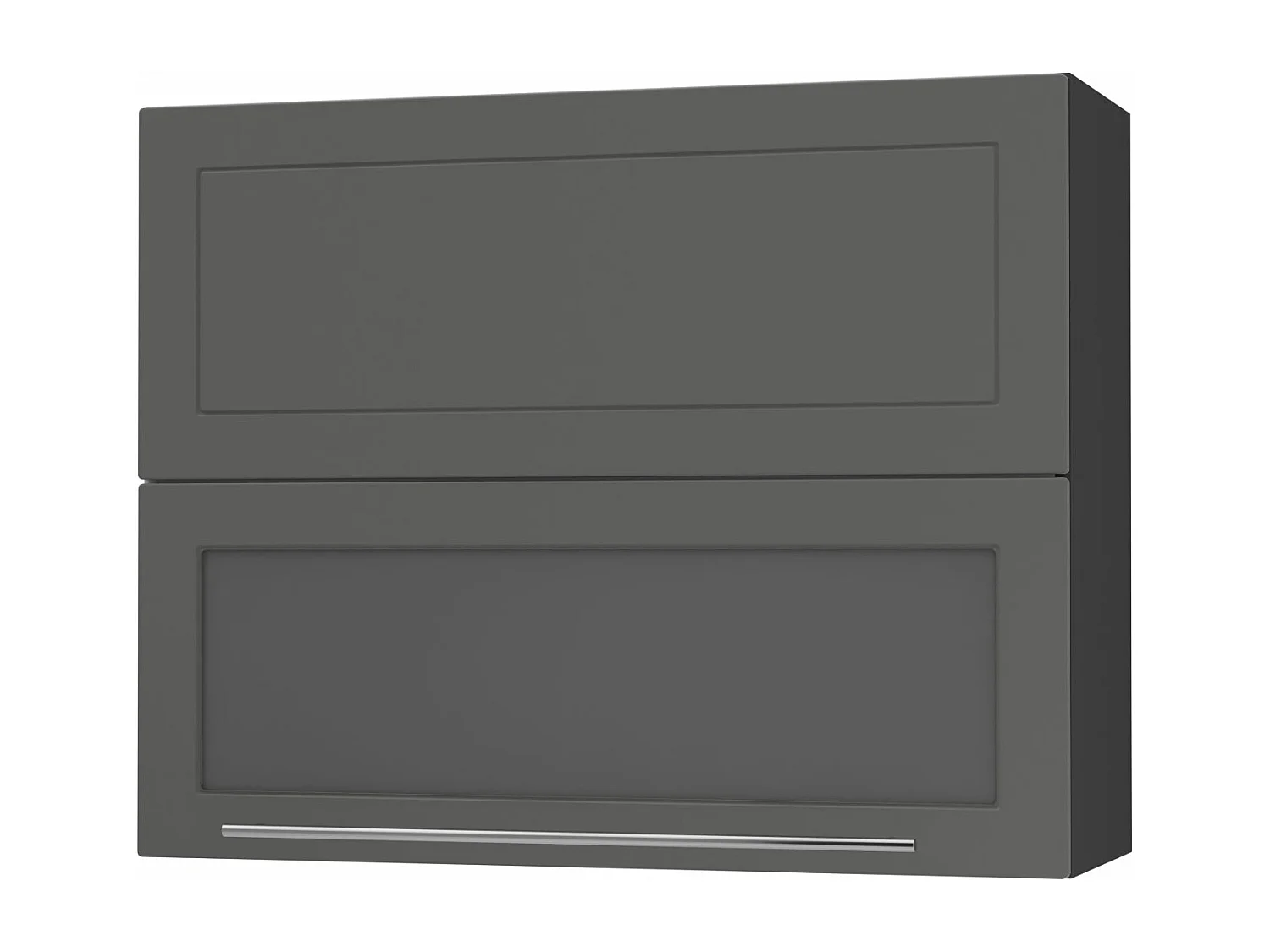 KÜCHENHÄNGESCHRANK Kvantum W8BS/90 Graphit Matt / Schwarz Matt 90 / 32,5 / 72cm