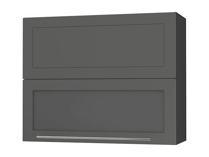 KÜCHENHÄNGESCHRANK Kvantum W8BS/90 Graphit Matt / Schwarz Matt 90 / 32,5 / 72cm