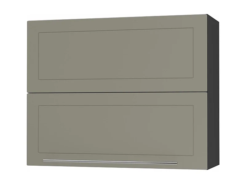 KÜCHENHÄNGESCHRANK Kvantum W8B/90 Beige Matt / Schwarz Matt 90 / 32,5 / 72cm