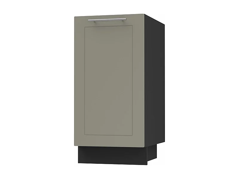 KÜCHENUNTERSCHRANK Kvantum D1D/40 Beige Matt / Schwarz Matt 40 / 50 / 82cm