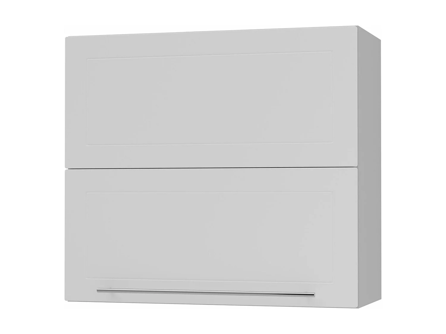 KÜCHENHÄNGESCHRANK Kvantum W8B/80 Weiß Matt / Grau Matt 80 / 32,5 / 72cm