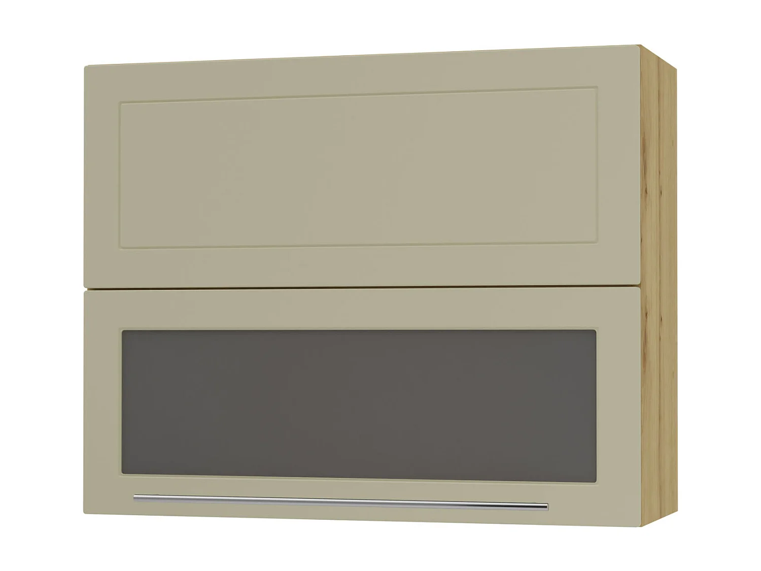 KÜCHENHÄNGESCHRANK Kvantum W8BS/90 Vanille Matt / Eiche Artisan Matt 90 / 32,5 / 72cm