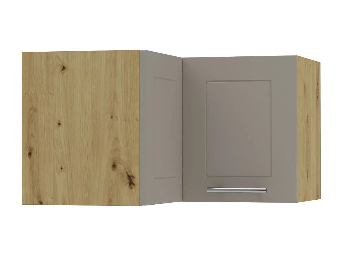 ECKHÄNGESCHRANK Kvantum W12/60/36 Beige Matt / Eiche Artisan Matt 60 / 60 / 36cm