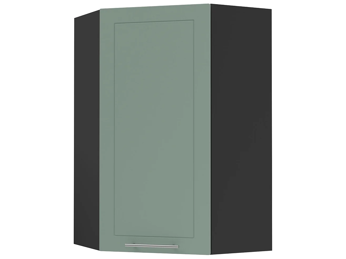 KÜCHENHÄNGESCHRANK Kvantum W4/10/60 Mint Matt / Schwarz Matt 60 / 60 / 96cm