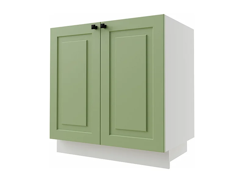 SPÜLENUNTERSCHRANK Rimini D8Z/80 Farngrün / Weiß 80 / 50 / 82cm